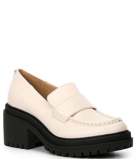 tan platform loafers women.